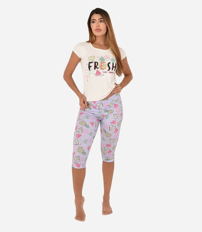 Pijama Blusa + Capri Ref. 51433-001