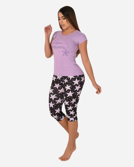 Pijama de Dama Blusa + Capri Ref. 51433-003