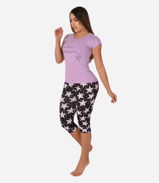 Pijama de Dama Blusa + Capri Ref. 51433-003