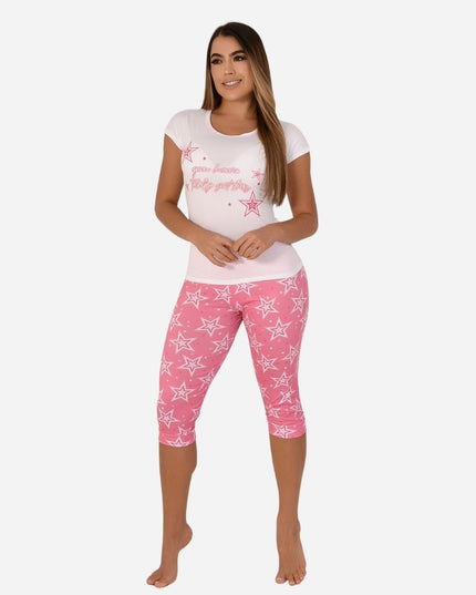 Pijama de Dama Blusa + Capri Ref. 51433-003
