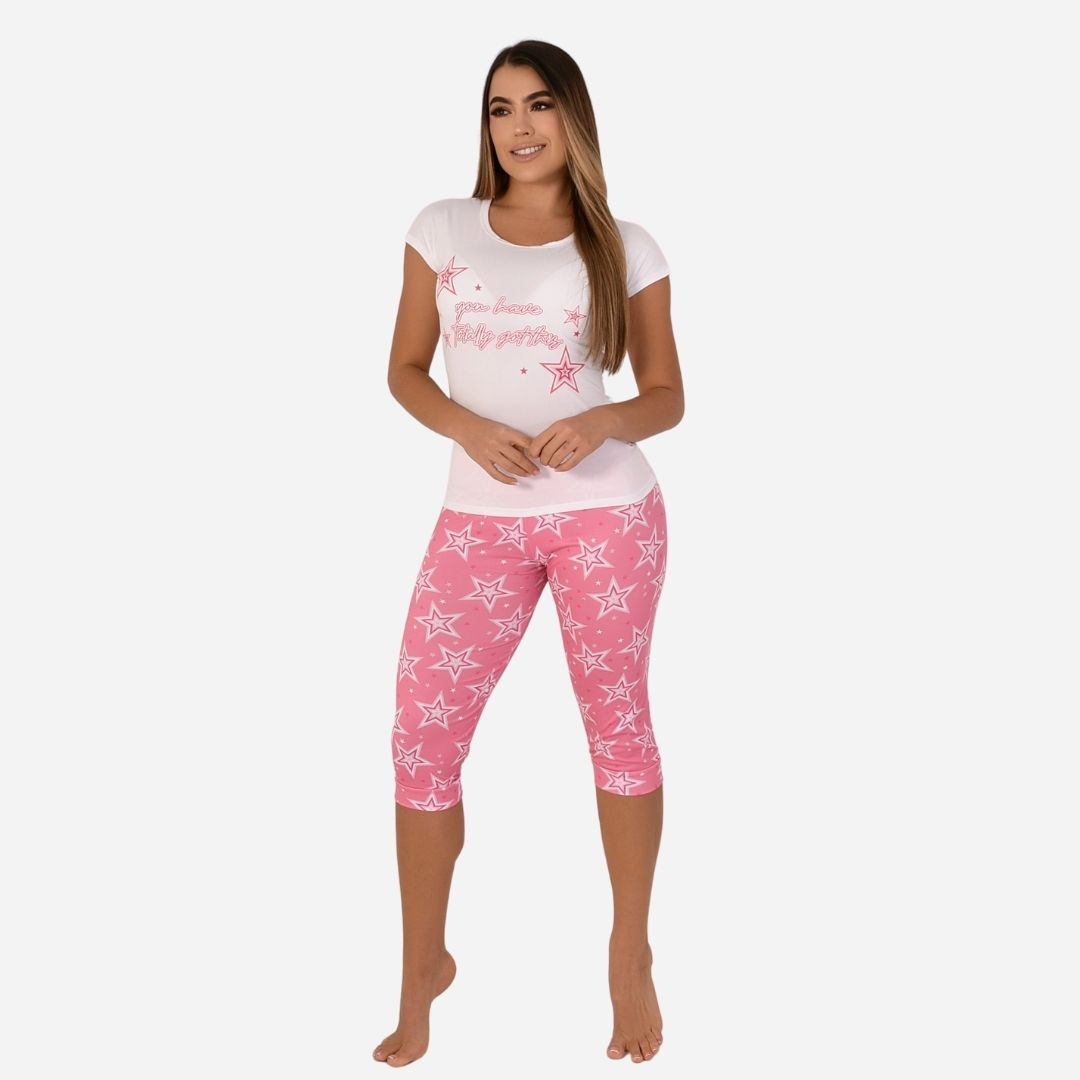 Pijama de Dama Blusa + Capri Ref. 51433-003