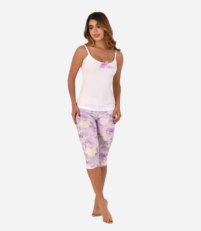 Pijama de Dama Blusa + Capri Ref. 51434-003