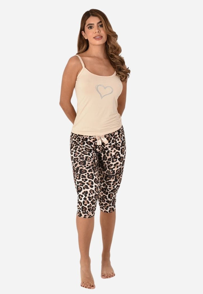 Pijama de Dama Blusa + Capri Ref. 51434-008