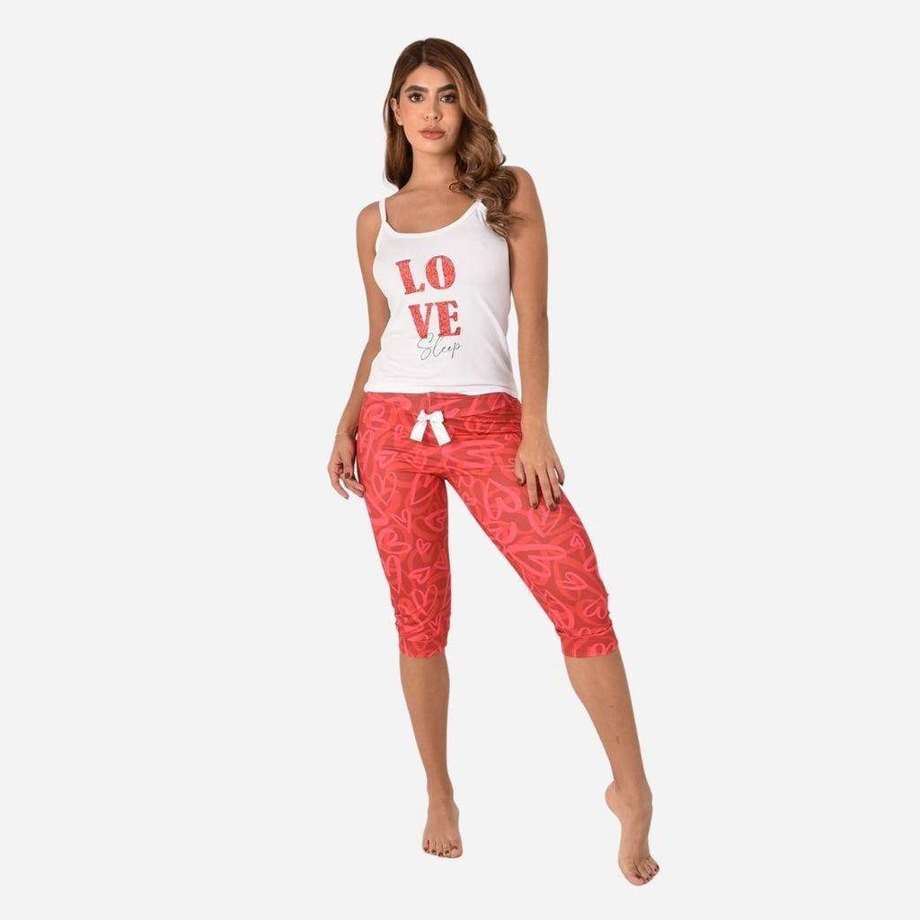 Pijama de Dama Blusa + Capri Ref. 51434-010