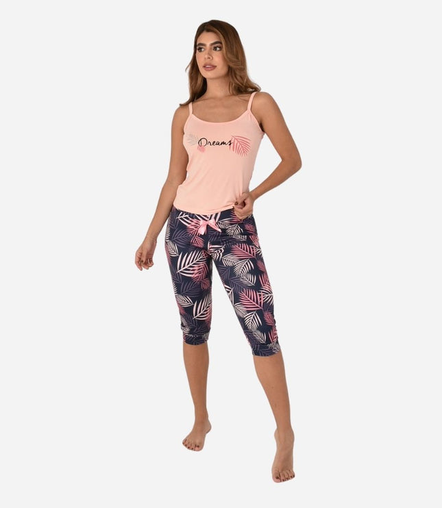 Pijama de Dama Blusa + Capri Ref. 51434-011
