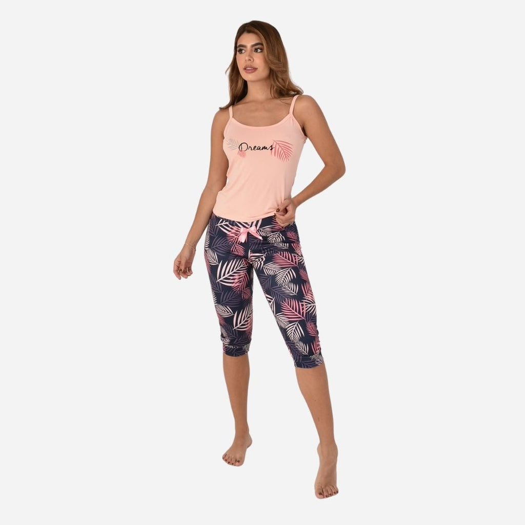Pijama de Dama Blusa + Capri Ref. 51434-011