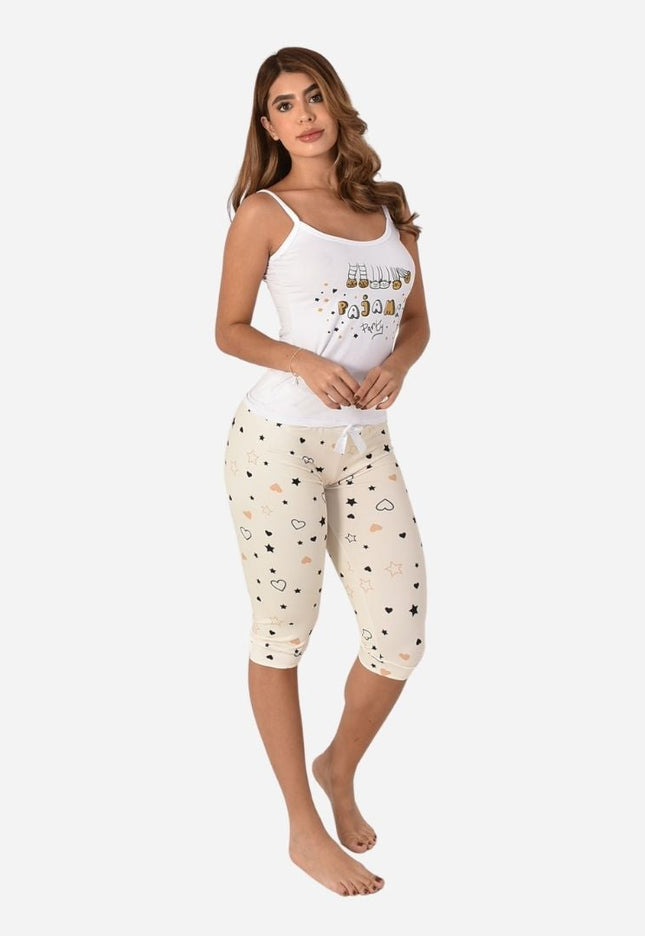 Pijama de Dama Blusa + Capri Ref. 51434-012