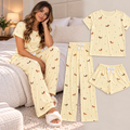 Trío de Pijama de Dama Blusa + Pantalón + Short Ref. 514051-003