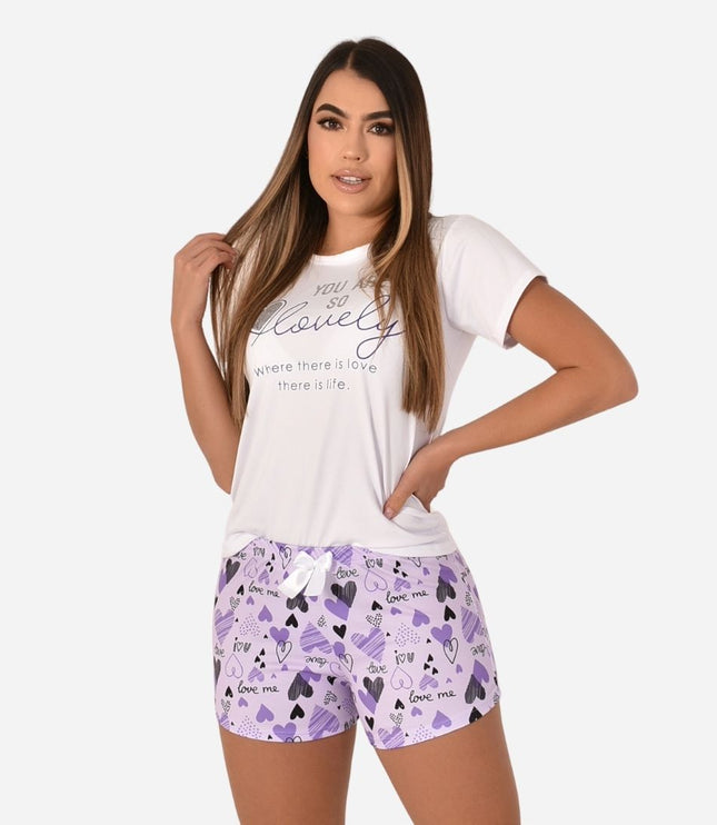 Pijama de Dama Blusa + short Ref. 51451-038