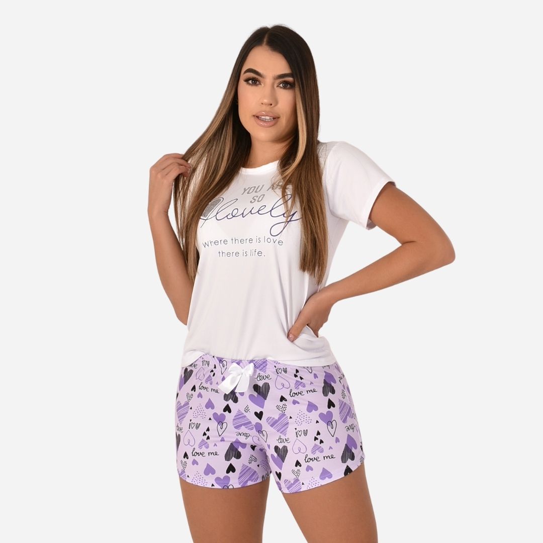 Pijama de Dama Blusa + short Ref. 51451-038