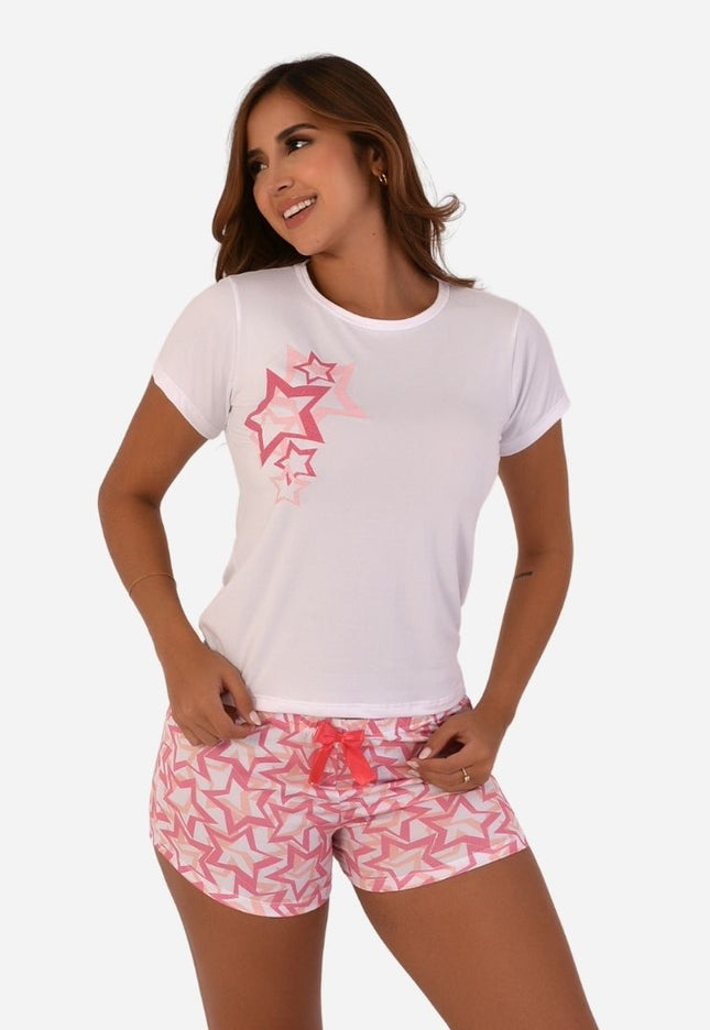 Pijama de Dama Blusa + Short Ref. 51451-044
