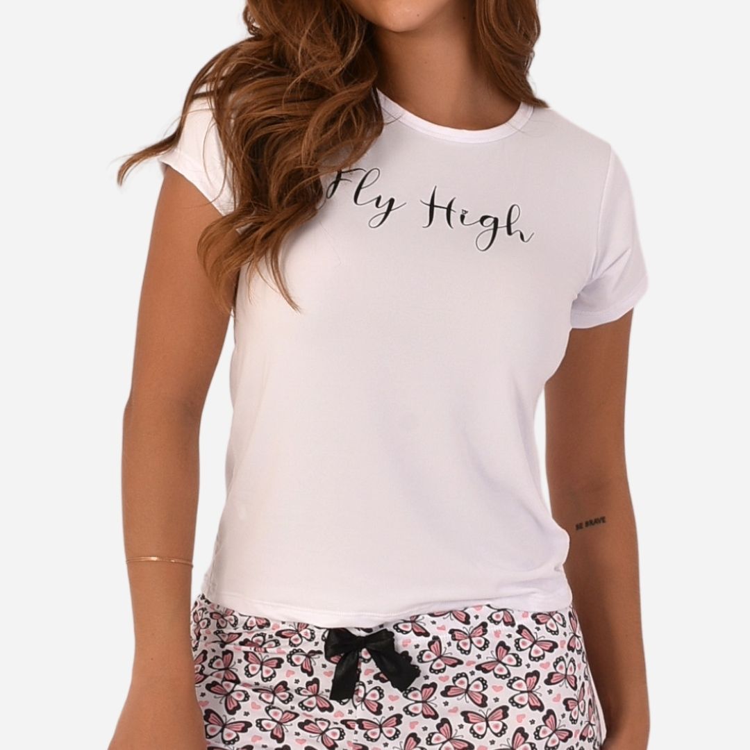 Pijama de Dama Blusa + Short Ref. 51451-046
