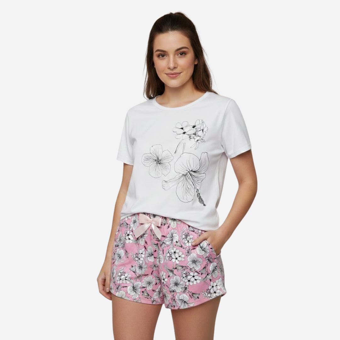 Pijama de Dama Blusa + Short Ref. 51451-047