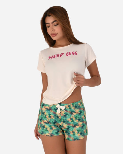 Pijama de Dama Blusa + Short Ref. 51451-050