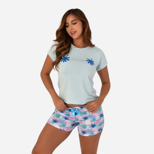 Pijama de Dama Blusa + Short Ref. 51451-054