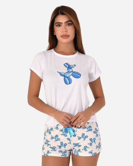 Pijama de Dama Blusa + Short Ref. 51451-056