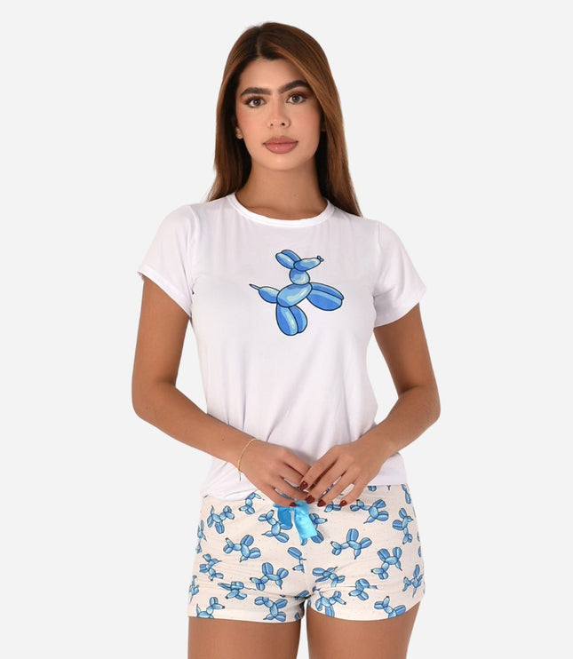 Pijama de Dama Blusa + Short Ref. 51451-056
