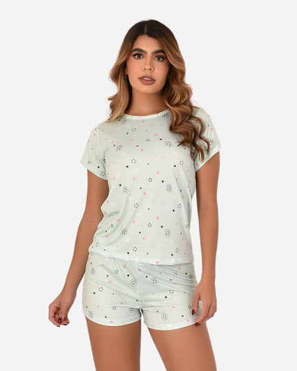 Pijama de Dama Blusa + Short Ref. 51451-059
