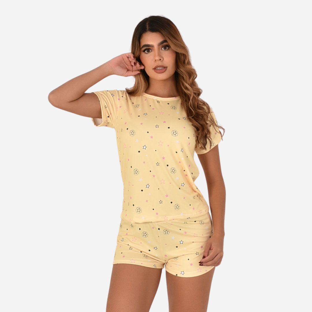 Pijama de Dama Blusa + Short Ref. 51451-059