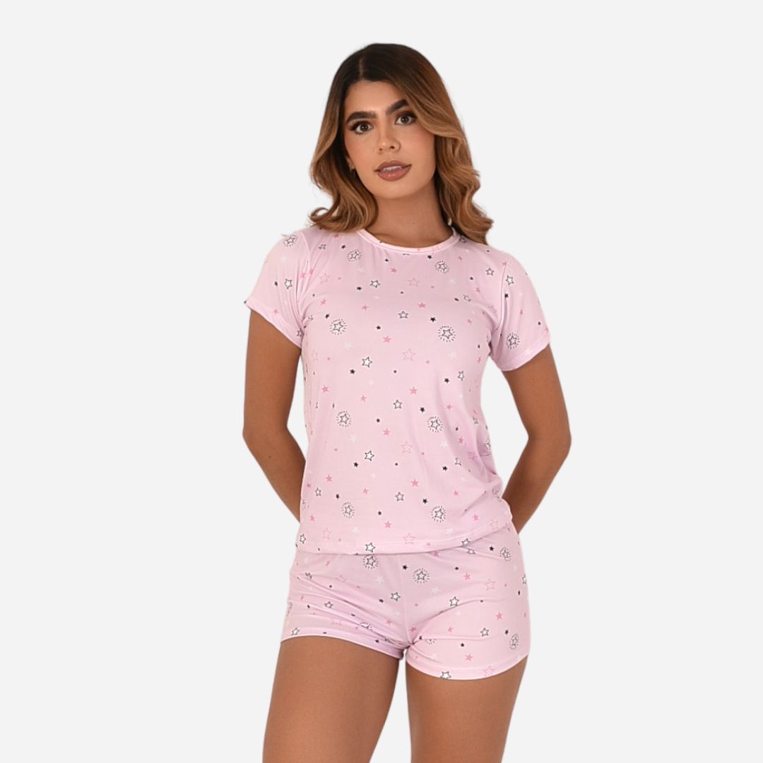 Pijama de Dama Blusa + Short Ref. 51451-059