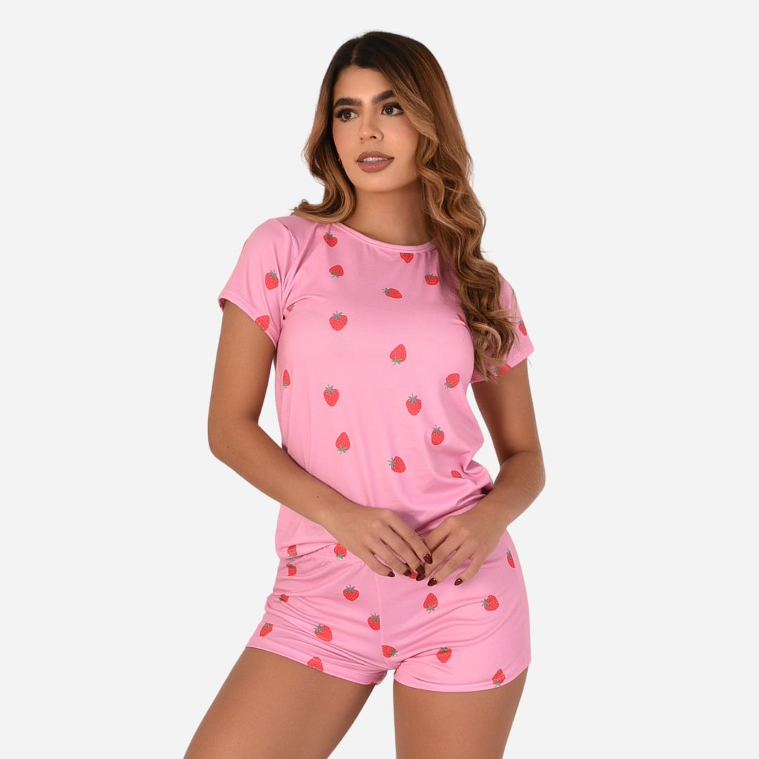 Pijama de Dama Blusa + Short Ref. 51451-060