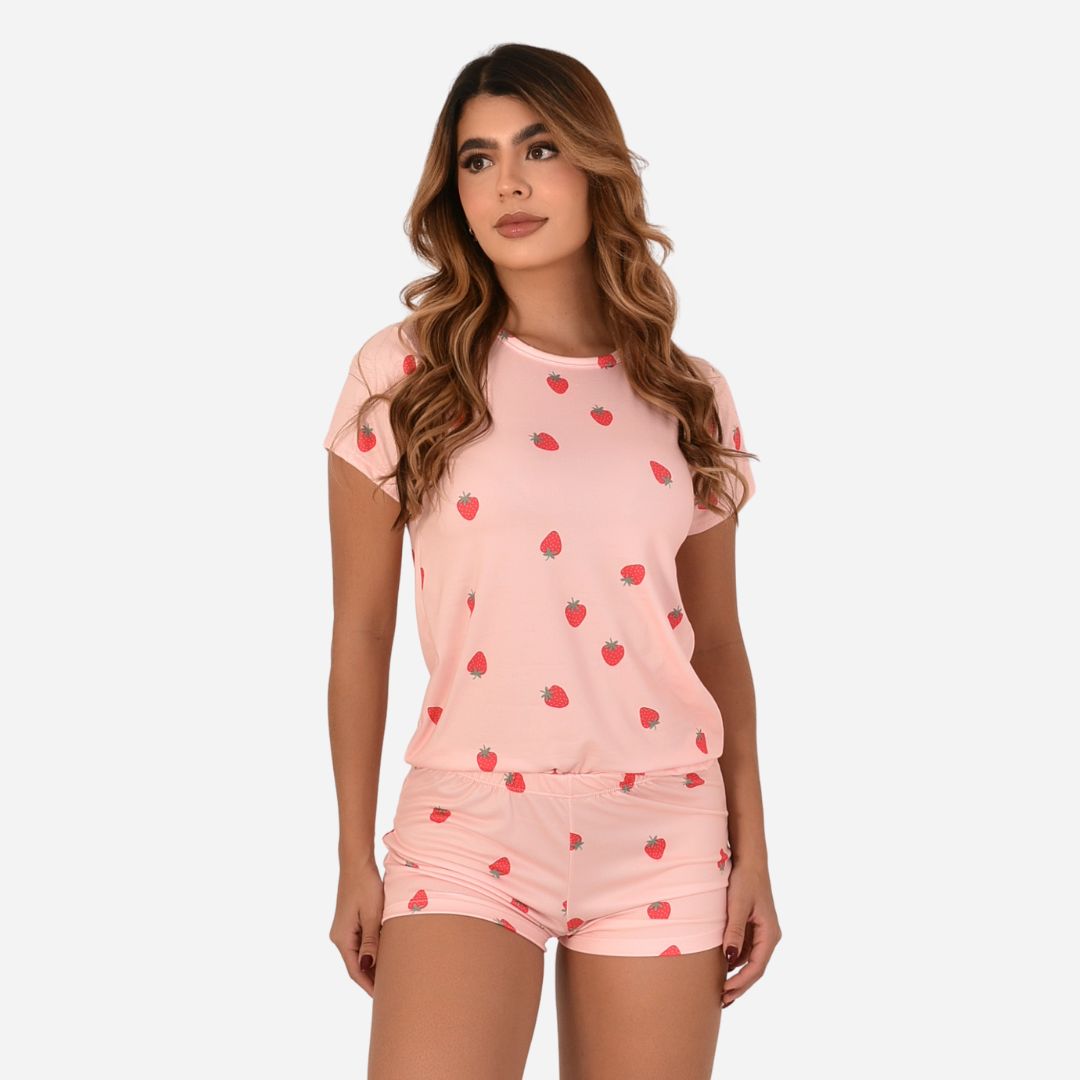 Pijama de Dama Blusa + Short Ref. 51451-060