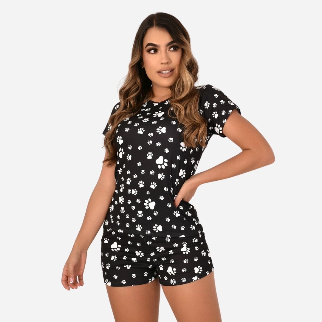 Pijama de Dama Blusa + Short Ref. 51451-061