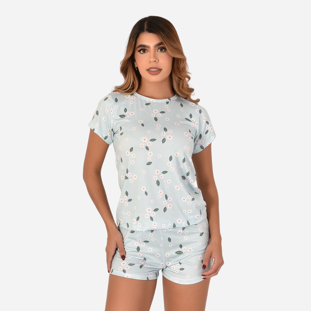 Pijama de Dama Blusa + Short Ref. 51451-062