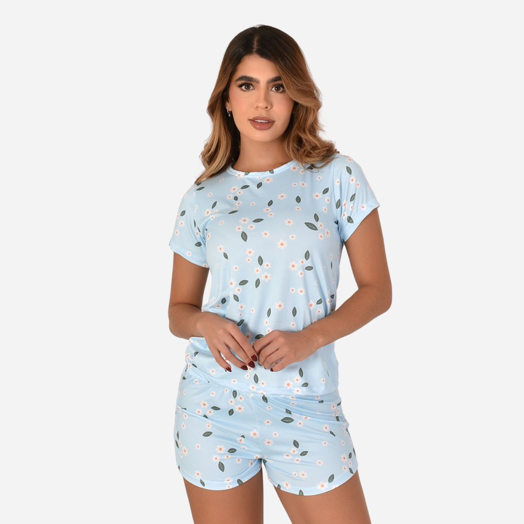 Pijama de Dama Blusa + Short Ref. 51451-062