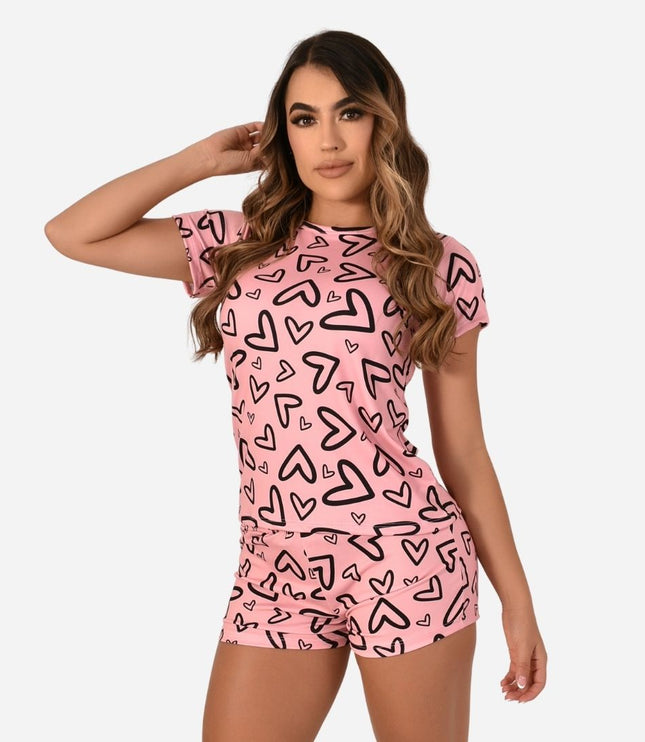 Pijama de Dama Blusa + Short Ref. 51451-063