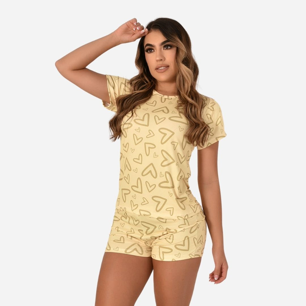 Pijama de Dama Blusa + Short Ref. 51451-063