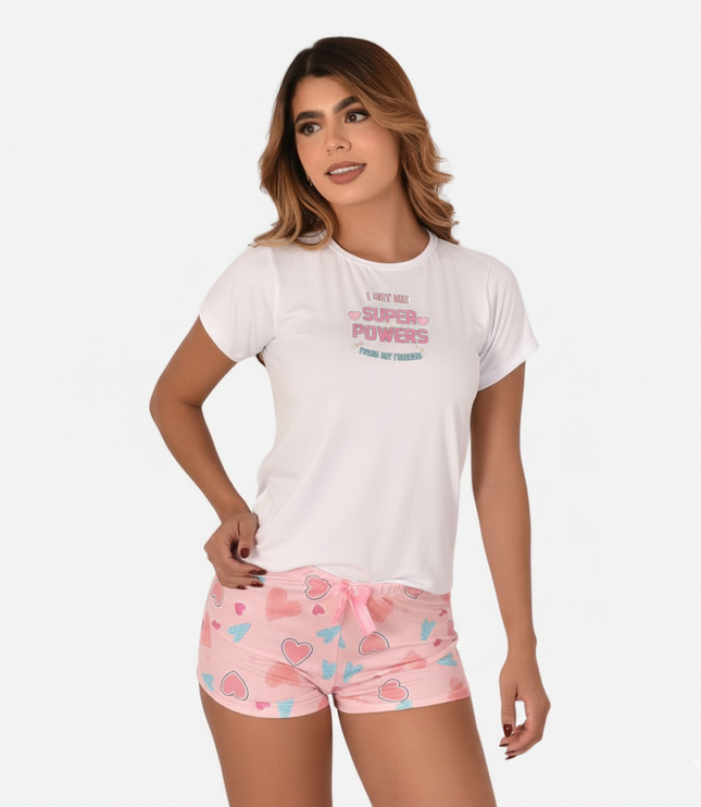 Pijama de Dama Blusa + Short Ref. 51451-066