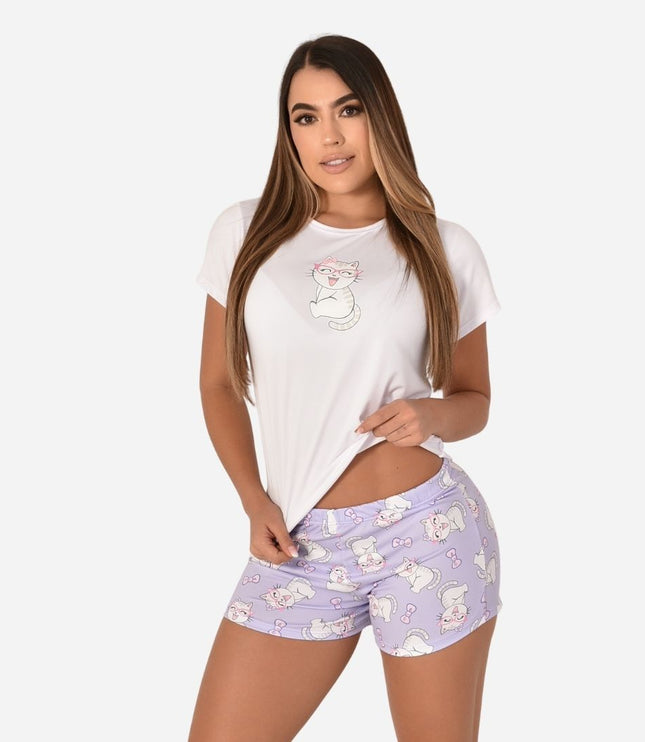 Pijama De Dama Blusa + Short Ref. 51451-067