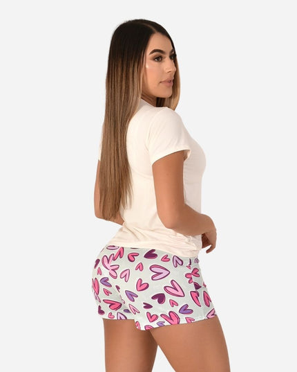 Pijama De Dama Blusa + Short Ref. 51451-069