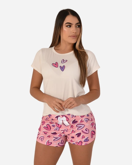 Pijama De Dama Blusa + Short Ref. 51451-069