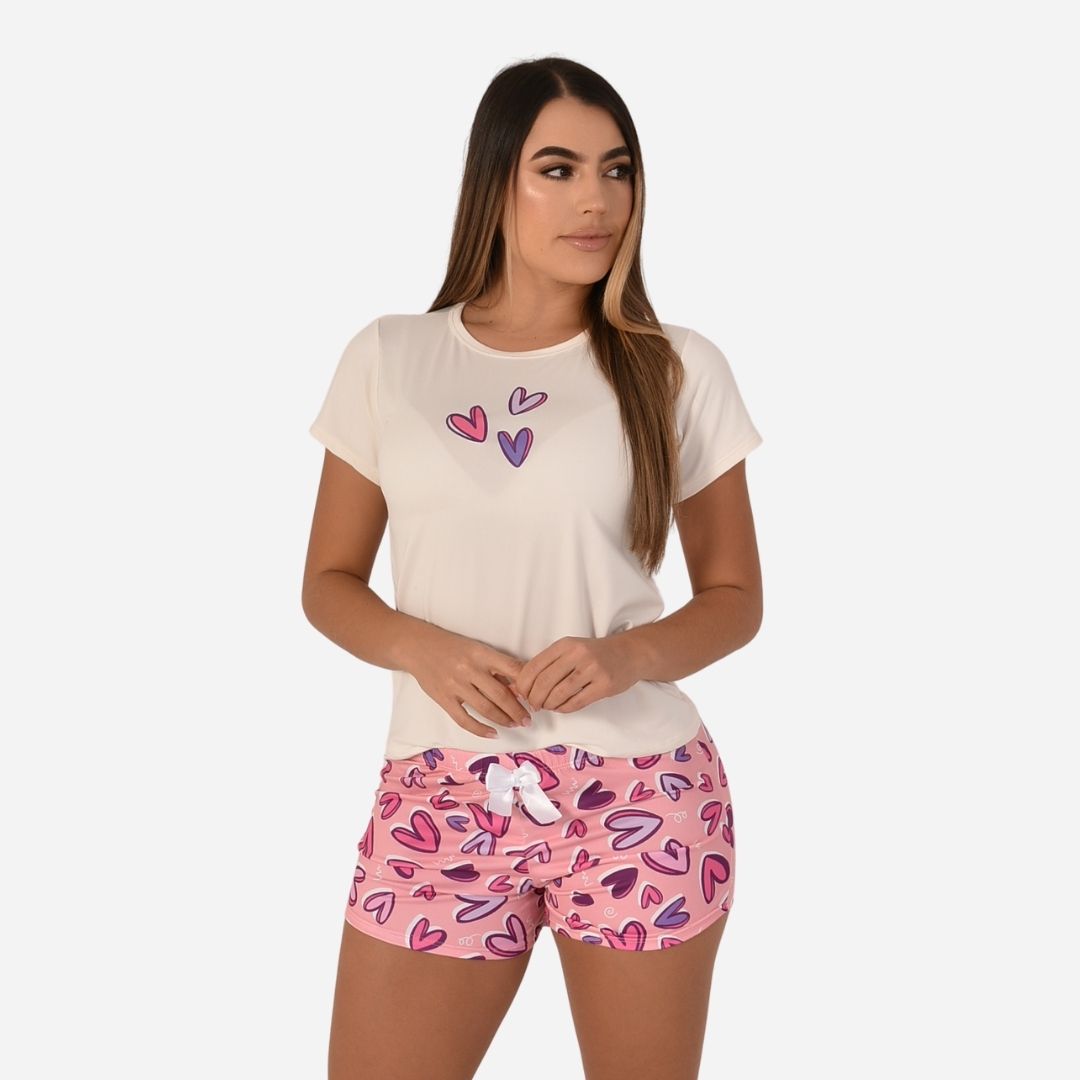 Pijama De Dama Blusa + Short Ref. 51451-069