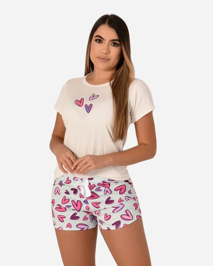 Pijama De Dama Blusa + Short Ref. 51451-069