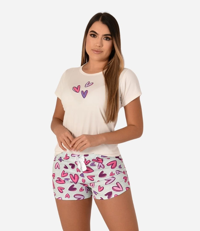 Pijama De Dama Blusa + Short Ref. 51451-069