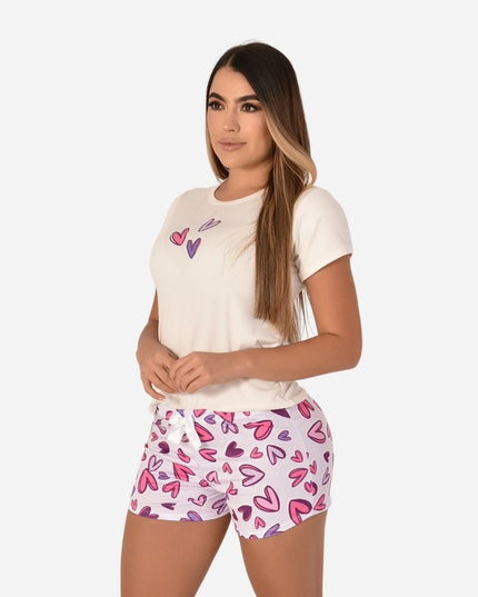 Pijama De Dama Blusa + Short Ref. 51451-069