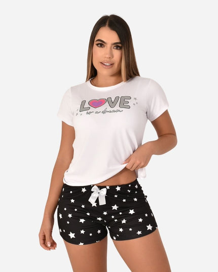 Pijama De Dama Blusa + Short Ref. 51451-070