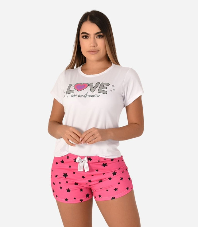 Pijama De Dama Blusa + Short Ref. 51451-070