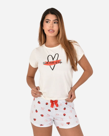 Pijama de Dama Blusa + Short Ref. 51451-074