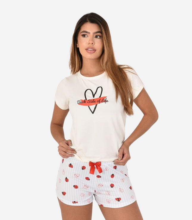 Pijama de Dama Blusa + Short Ref. 51451-074