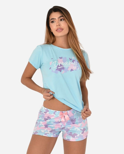 Pijama de Dama Blusa + Short Ref. 51451-075
