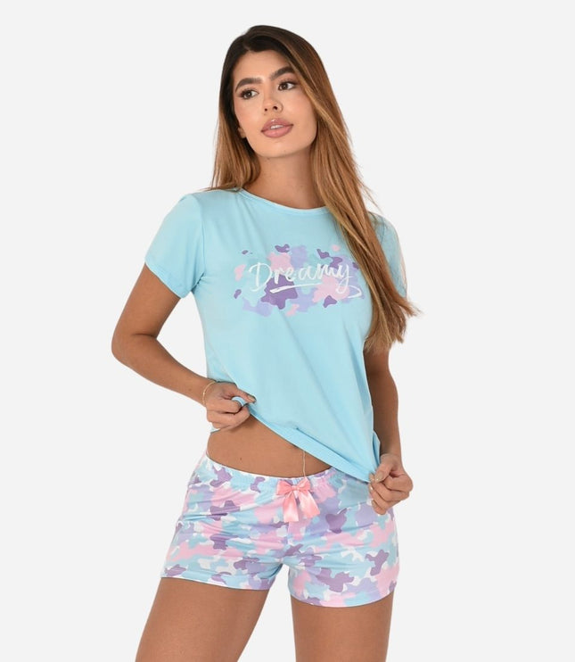 Pijama de Dama Blusa + Short Ref. 51451-075