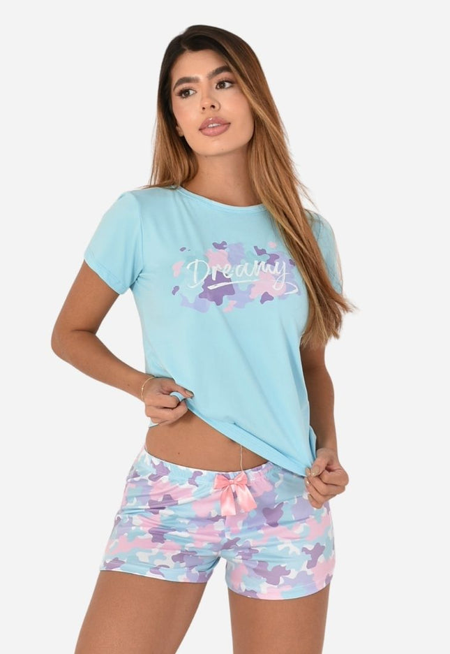 Pijama de Dama Blusa + Short Ref. 51451-075