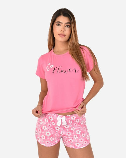 Pijama de Dama Blusa + Short Ref. 51451-076