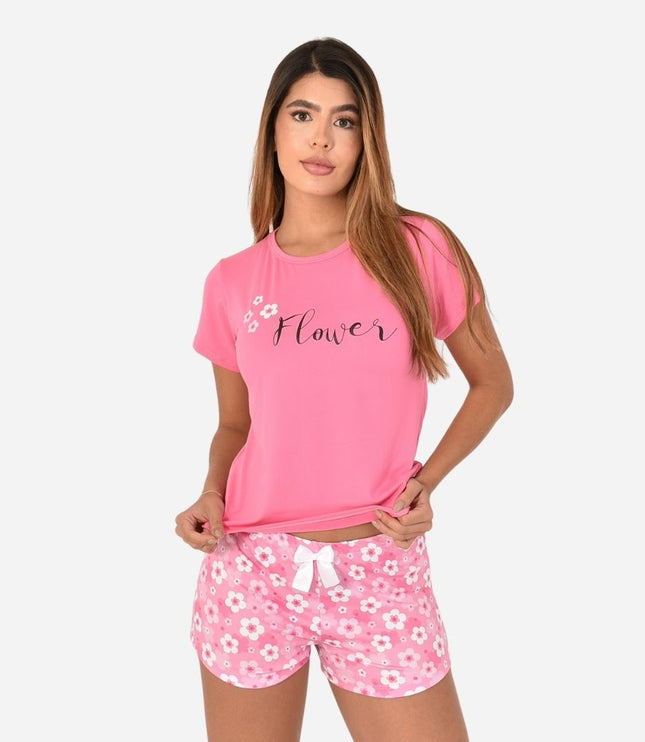 Pijama de Dama Blusa + Short Ref. 51451-076