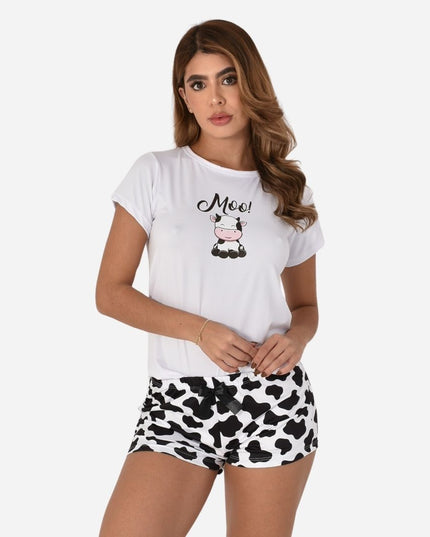 Pijama De Dama Blusa + Short Ref. 51451-077