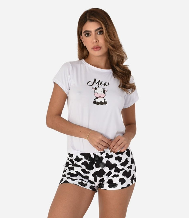 Pijama De Dama Blusa + Short Ref. 51451-077